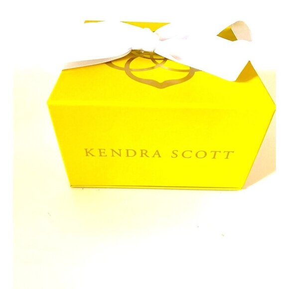 Kendra Scott Sutton Climber Earring Gold Smokey Mix Clear Stones Gift Box Bag - Picture 12 of 13